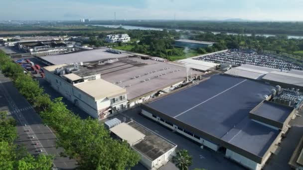 Kuching Sarawak Malaysia April 2022 Samajaya Light Industrial Zone Där — Stockvideo