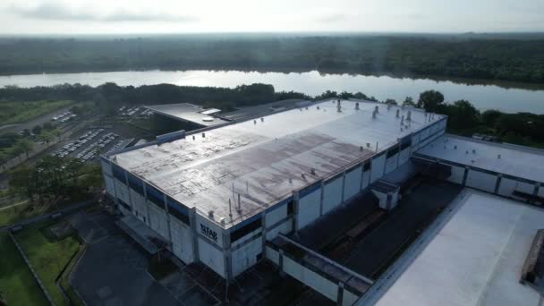 Kuching Sarawak Malasia Abril 2022 Zona Industrial Luz Samajaya Donde — Vídeo de stock