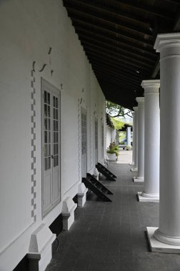 Kuching, Sarawak Malezya - 8 Nisan 2022: The Old Court House, India Street ve Carpenter Street