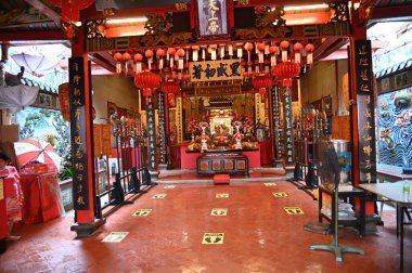 Kuching, Sarawak Malezya - 8 Nisan 2022: The Old Court House, India Street ve Carpenter Street