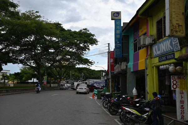 Kuching Sarawak Malezja Kwietnia 2022 Stary Dwór India Street Carpenter — Zdjęcie stockowe