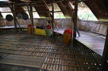 Kuching, Sarawak Malaysia - May 1, 2022: The Sarawak Cultural Village with the Showcase of the Diversified Aboriginal and Natives