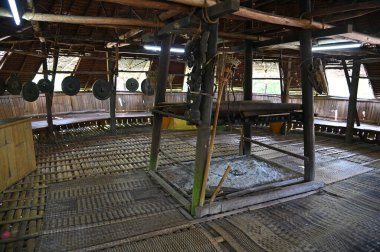 Kuching, Sarawak Malaysia - May 1, 2022: The Sarawak Cultural Village with the Showcase of the Diversified Aboriginal and Natives