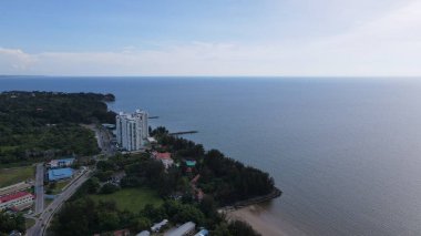 Miri Şehri 'nin ünlü plajları, nehirleri, şehirleri ve manzaralı çevresiyle Landmark ve Turist Çekim alanları