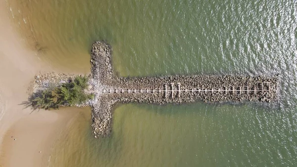 Ландмарк Туристична Пам Ятка Міста Мірі Його Відомими Пляжами Річками — стокове фото