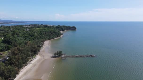 Landmark Tourist Attraction Areas Miri City Its Famous Beaches Rivers — Vídeo de Stock