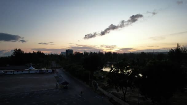 Landmark Tourist Attraction Areas Miri City Its Famous Beaches Rivers — Stock video