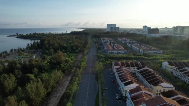 Landmark Tourist Attraction Areas Miri City Its Famous Beaches Rivers — Vídeos de Stock