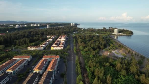 Landmark Tourist Attraction Areas Miri City Its Famous Beaches Rivers — Stockvideo