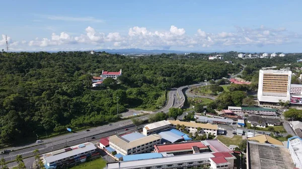 Landmark Tourist Attraction Areas Miri City Its Famous Beaches Rivers — Stockfoto