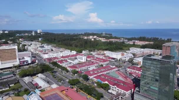 Landmark Tourist Attraction Areas Miri City Its Famous Beaches Rivers — стоковое видео