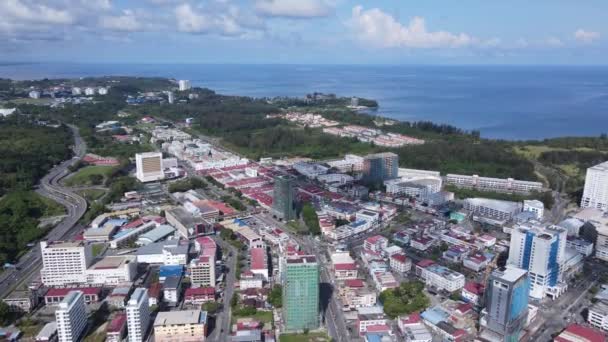 Landmark Tourist Attraction Areas Miri City Its Famous Beaches Rivers — стоковое видео