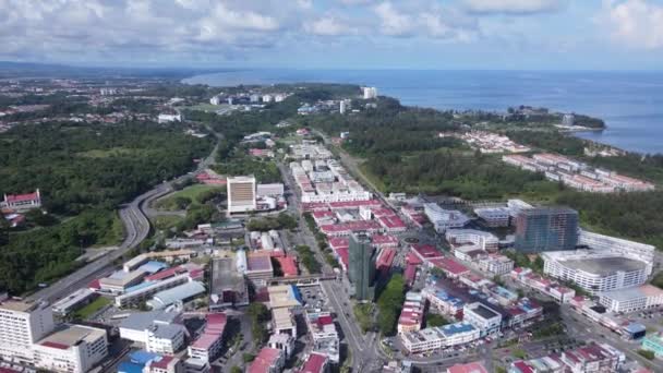 Landmark Tourist Attraction Areas Miri City Its Famous Beaches Rivers — Video Stock