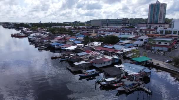 Landmark Tourist Attraction Areas Miri City Its Famous Beaches Rivers — Video