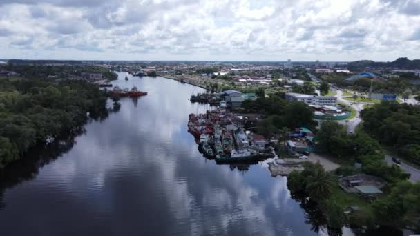 Landmark Tourist Attraction Areas Miri City Its Famous Beaches Rivers — Wideo stockowe