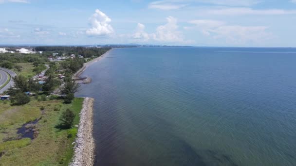 Landmark Tourist Attraction Areas Miri City Its Famous Beaches Rivers — Stock video