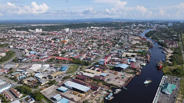 Landmark Tourist Attraction Areas Miri City Its Famous Beaches Rivers — Fotografia de Stock