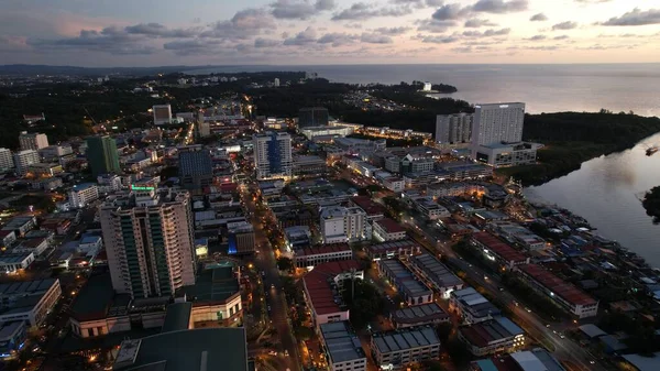 Landmark Tourist Attraction Areas Miri City Its Famous Beaches Rivers — Foto de Stock