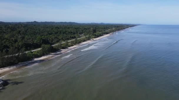 Landmark Tourist Attraction Areas Miri City Its Famous Beaches Rivers — Stock video