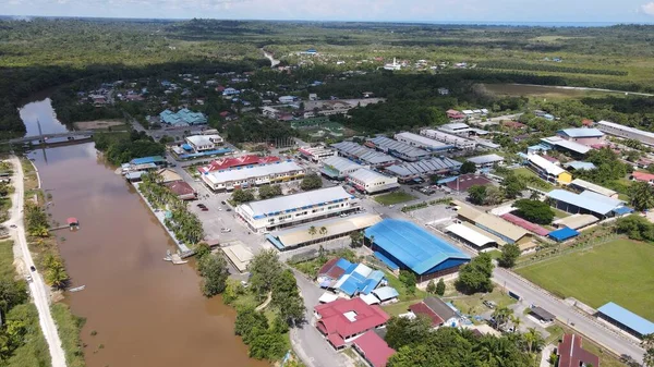 Landmark Tourist Attraction Areas Miri City Its Famous Beaches Rivers — ストック写真