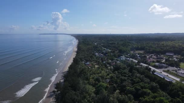 Landmark Tourist Attraction Areas Miri City Its Famous Beaches Rivers — Stock videók