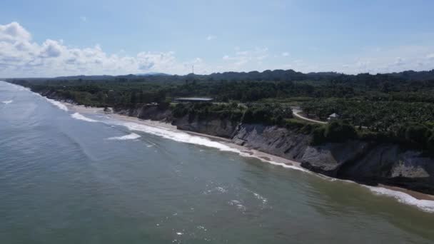 Miri Város Nevezetességei Turisztikai Látványosságai Híres Strandjaival Folyóival Városával Festői — Stock videók