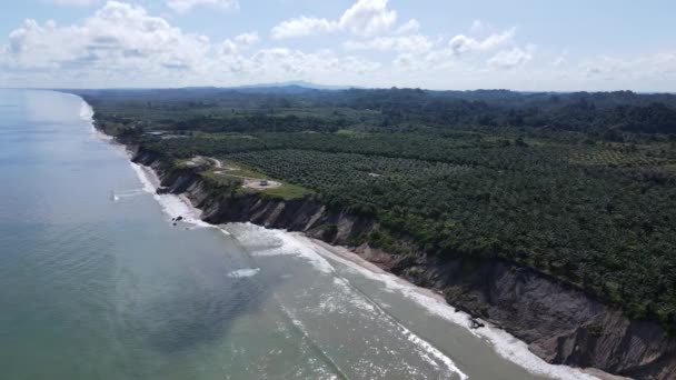 Landmark Tourist Attraction Areas Miri City Its Famous Beaches Rivers — Stock video