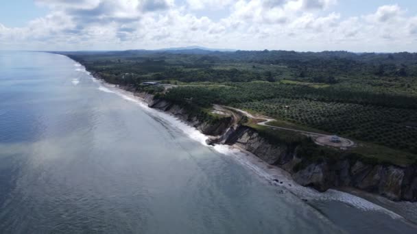 Landmark Tourist Attraction Areas Miri City Its Famous Beaches Rivers — Stock video