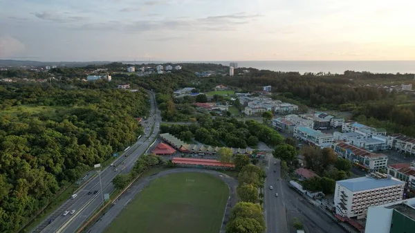 Landmark Tourist Attraction Areas Miri City Its Famous Beaches Rivers — 스톡 사진