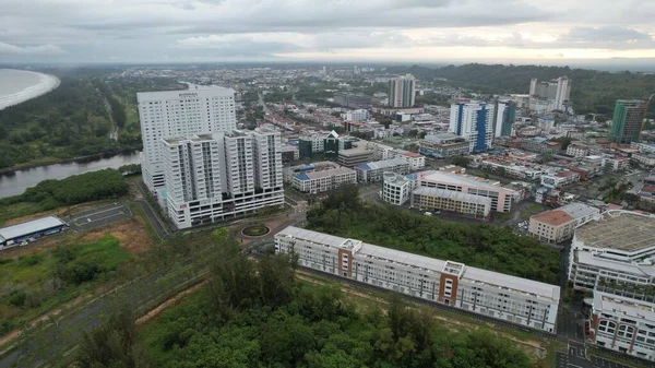 Landmark Tourist Attraction Areas Miri City Its Famous Beaches Rivers — Zdjęcie stockowe