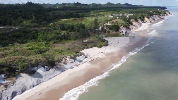 Landmark Tourist Attraction Areas Miri City Its Famous Beaches Rivers — Vídeo de stock