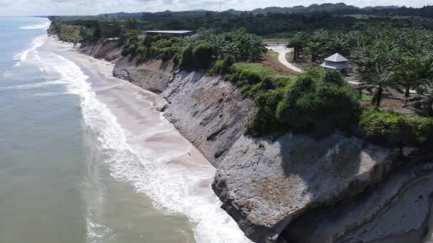 Landmark Tourist Attraction Areas Miri City Its Famous Beaches Rivers — Vídeo de stock