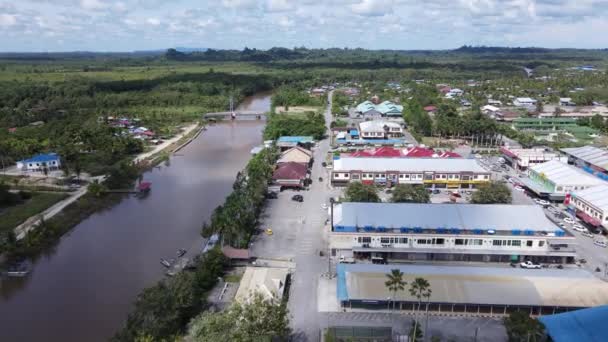 Los Lugares Interés Turístico Turístico Ciudad Miri Con Sus Famosas — Vídeos de Stock