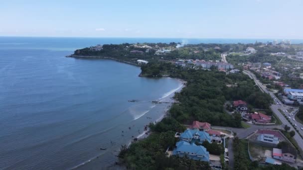 Landmark Tourist Attraction Areas Miri City Its Famous Beaches Rivers — 비디오