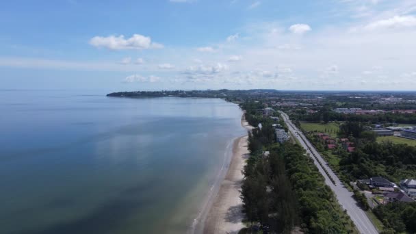 Landmark Tourist Attraction Areas Miri City Its Famous Beaches Rivers — Stock Video