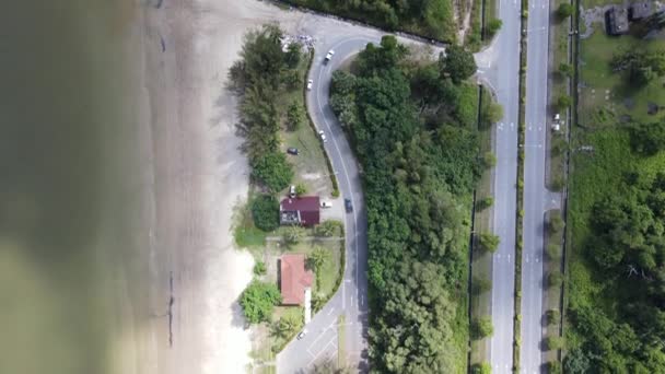 Landmark Tourist Attraction Areas Miri City Its Famous Beaches Rivers — стоковое видео