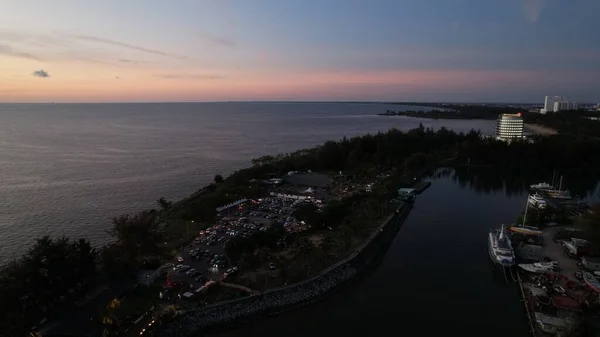 Landmark Tourist Attraction Areas Miri City Its Famous Beaches Rivers — Stock Photo, Image