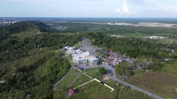 Landmark Tourist Attraction Areas Miri City Its Famous Beaches Rivers — Vídeo de stock