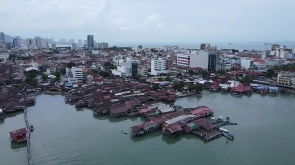 2019 Georgetown Penang Malaysia May 2022 Clan Jetties Georgetown Penang — 비디오