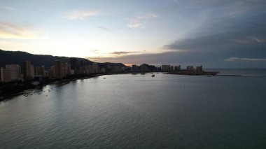 Georgetown, Penang Malezya - 14 Mayıs 2022 Ermeni Caddesi ve Georgetown 'un İnanılmaz Sahnesi