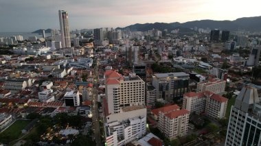 Georgetown, Penang Malezya - 14 Mayıs 2022 Ermeni Caddesi ve Georgetown 'un İnanılmaz Sahnesi