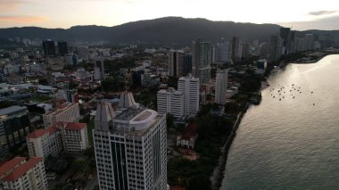 Georgetown, Penang Malezya - 14 Mayıs 2022 Ermeni Caddesi ve Georgetown 'un İnanılmaz Sahnesi