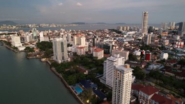 Georgetown, Penang Malezya - 14 Mayıs 2022 Ermeni Caddesi ve Georgetown 'un İnanılmaz Sahnesi