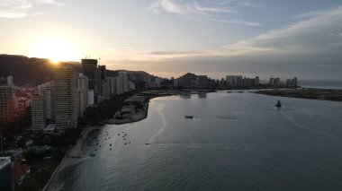 Georgetown, Penang Malezya - 14 Mayıs 2022 Ermeni Caddesi ve Georgetown 'un İnanılmaz Sahnesi