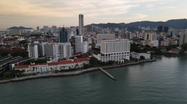 Georgetown, Penang Malezya - 14 Mayıs 2022 Ermeni Caddesi ve Georgetown 'un İnanılmaz Sahnesi