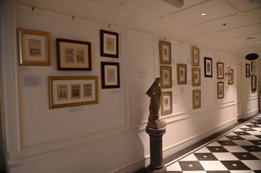 Georgetown, Penang Malezya - 14 Mayıs 2022 Ermeni Caddesi ve Georgetown 'un İnanılmaz Sahnesi