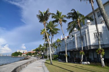 Georgetown, Penang Malezya - 14 Mayıs 2022 Ermeni Caddesi ve Georgetown 'un İnanılmaz Sahnesi