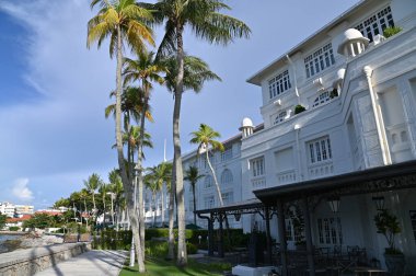 Georgetown, Penang Malezya - 14 Mayıs 2022 Ermeni Caddesi ve Georgetown 'un İnanılmaz Sahnesi