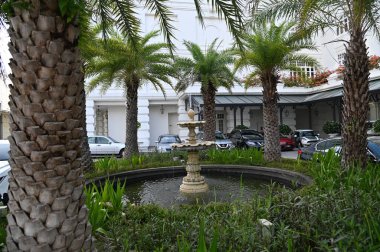 Georgetown, Penang Malezya - 14 Mayıs 2022 Ermeni Caddesi ve Georgetown 'un İnanılmaz Sahnesi