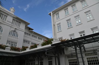 Georgetown, Penang Malezya - 14 Mayıs 2022 Ermeni Caddesi ve Georgetown 'un İnanılmaz Sahnesi